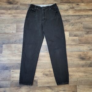 Lee Vintage 90's Women's Black Denim Stretch Waist Casual Jeans Size 12 Med